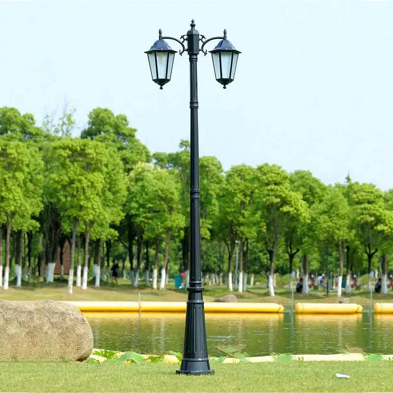 lampadaire or noir rétro classique éclairage public ip65 led alu certifié cccextérieur