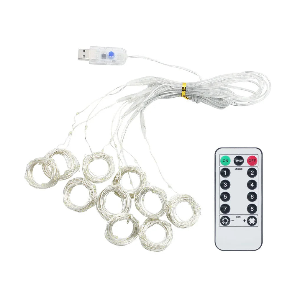 guirlande led multicolore clignotante noel 3m longue 100 300 leds moderne télécommande usb