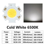 puces led cob 3w 5w 7w 10w blanc neutre froid adhésif hautes performances 300ma