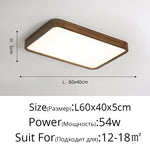 plafonnier led moderne rond carré bois chêne grain opalescent 30cm 60cm télécommande