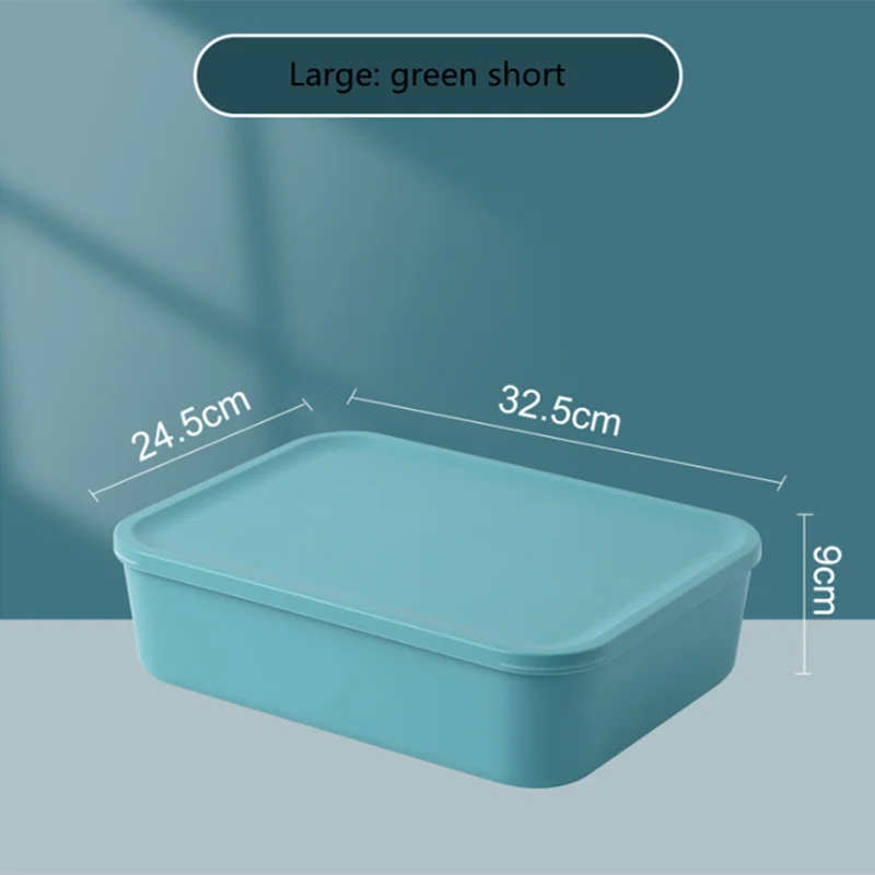 boîtes rangement modernes bleu orange jaune matériau plastique respectueux environnement treillis couvercle petite moyenne