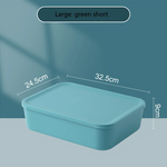 boîtes rangement modernes bleu orange jaune matériau plastique respectueux environnement treillis couvercle petite moyenne