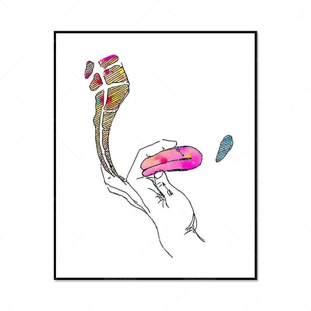 Une illustration moderne et abstraite représentant une forme fluide et colorée.