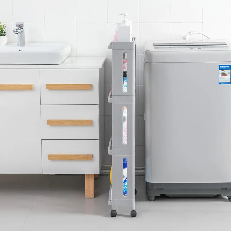 chariot rangement blanc moderne plateaux roulettes support cuisine respectueux environnement