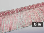 ruban franges or violet gris bleu beige classique élégant polyester ecologique decrolement tissu finement