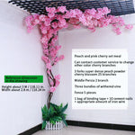 arbre artificiel cerisier rose blanc fleurs feuilles décoration mariage fête intérieur grande taille