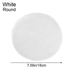 tapis doux moderne rose blanc pelucheux accessoire décoration intérieure miniatura ronde rectangulaire minimaliste