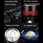 torche led rechargeable ultra lumineuse résistante choc camping sécurité extérieur 5w 1000lm