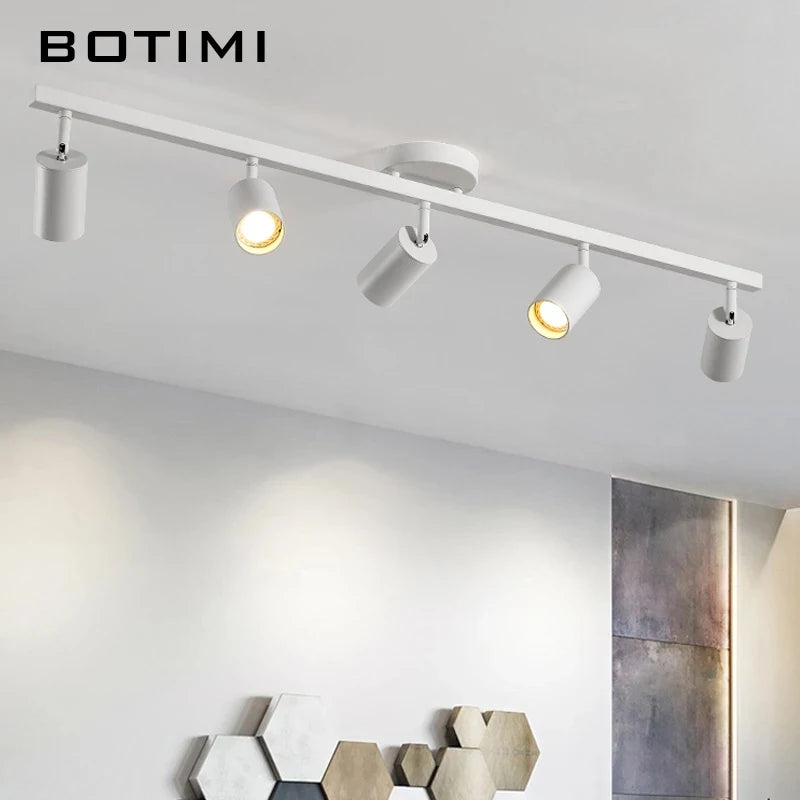 spots led blancs modernes réglables éclairage surface cuisine