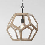 suspension lumineuse moderne bois blanc rose beige métallique chambre enfant