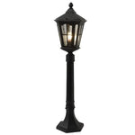 lampe sol vintage métal bronze noir led ip65 extérieure classique