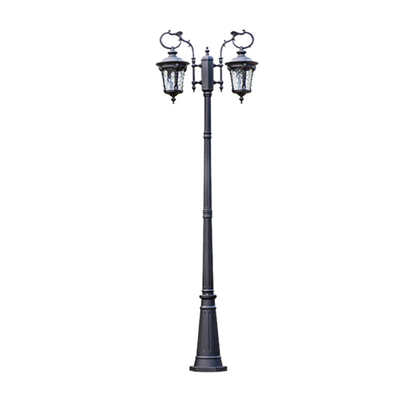 lampe rue industrielle led bronze élégante vintage ip65 éclairage public fer aluminium hand brushed