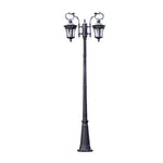 lampe rue industrielle led bronze élégante vintage ip65 éclairage public fer aluminium hand brushed