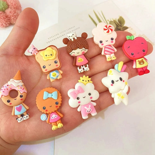 aimants frigo résine chat donuts hamburger décorations cuisine mignon cartoon petits accessoires maison colorés