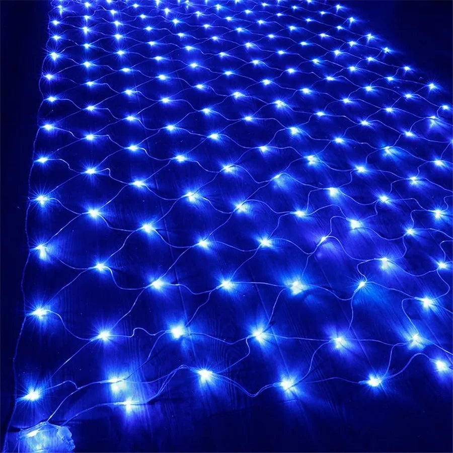 filet lumineux blanc chaud bleu multicolore jardin noël vacances interrupteur distance led moderne