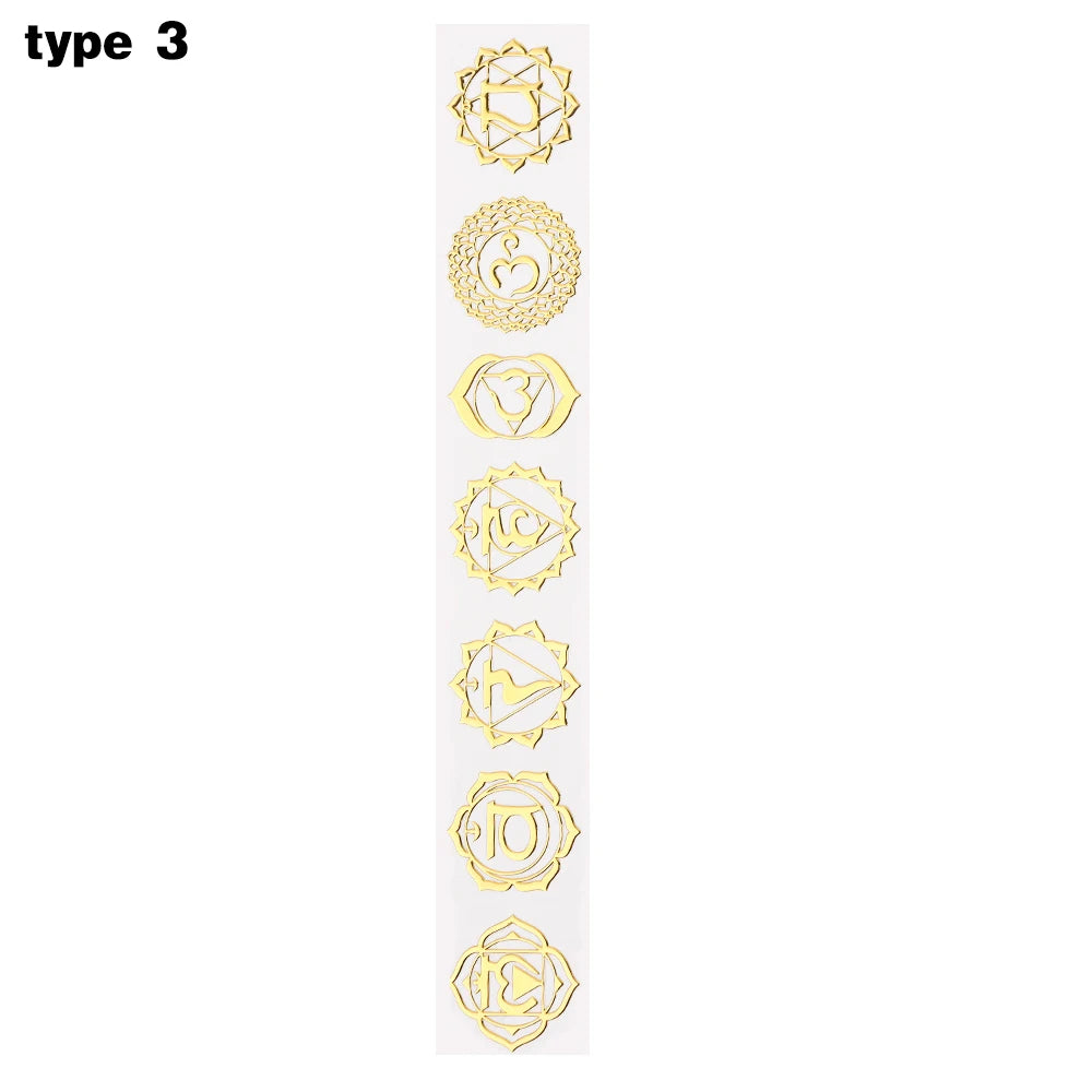 sticker decoratif geometrique or argent adhhesif moderne abstrait variété formes différentes taille