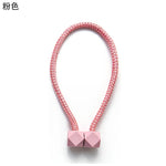 attaches rideaux décoratives modernes couleurs vives tressure cordée forme cube prismatique fixations nodales