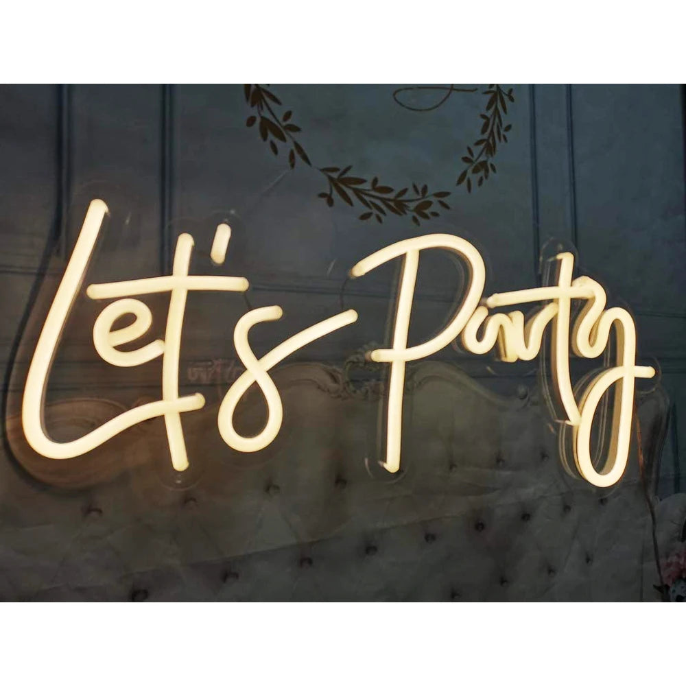 Néon LED cocktail personnalisable pour anniversaire