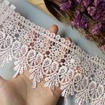 dentelle polyester fleurs dorée classique 10cm ajouré tissu coton garniture strass transparent costume applique