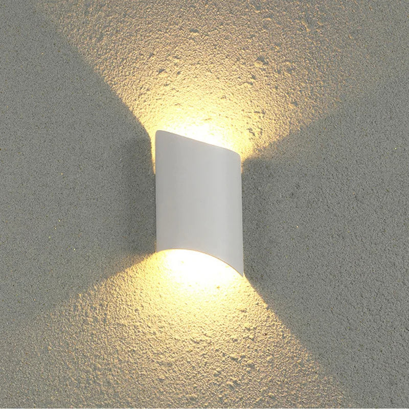applique murale moderne led noir mat extérieure ip65 hydrofuge 6w 220v