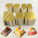 plateau dessert support présentation gâteau forme carrée ronde triangle or brillant moderne fête buffet