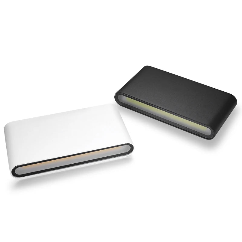 applique murale moderne blanc noir mat éclairage led 12w 6w touch switch aluminium étanche