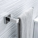 accessoires salle bain chrome modernes porte serviettes porte savon porte téléphone barres crochets vis