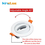 Spot LED blanc moderne clips orange compatible GU10 MR16 5W 90 260V