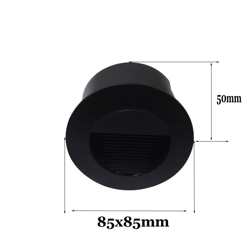lampe sol moderne led noir blanc rayures horizontales ip55 aluminium 1w 5w