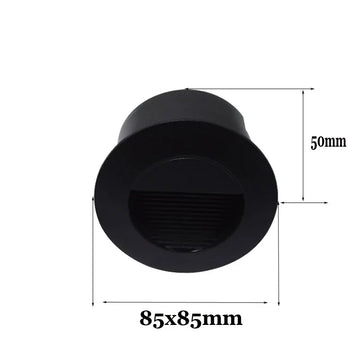 lampe sol moderne led noir blanc rayures horizontales ip55 aluminium 1w 5w