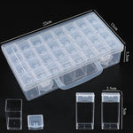 boîtes rangement transparentes compartiments modernes poignée pratique 32pcs 40pcs 48pcs 56pcs 64pcs