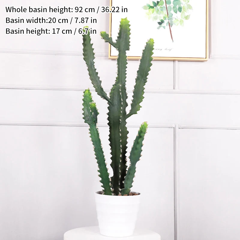plantes artificielles vertes points dorés moderne décoration extérieure pot noir arrangement fleuri cactus succulente