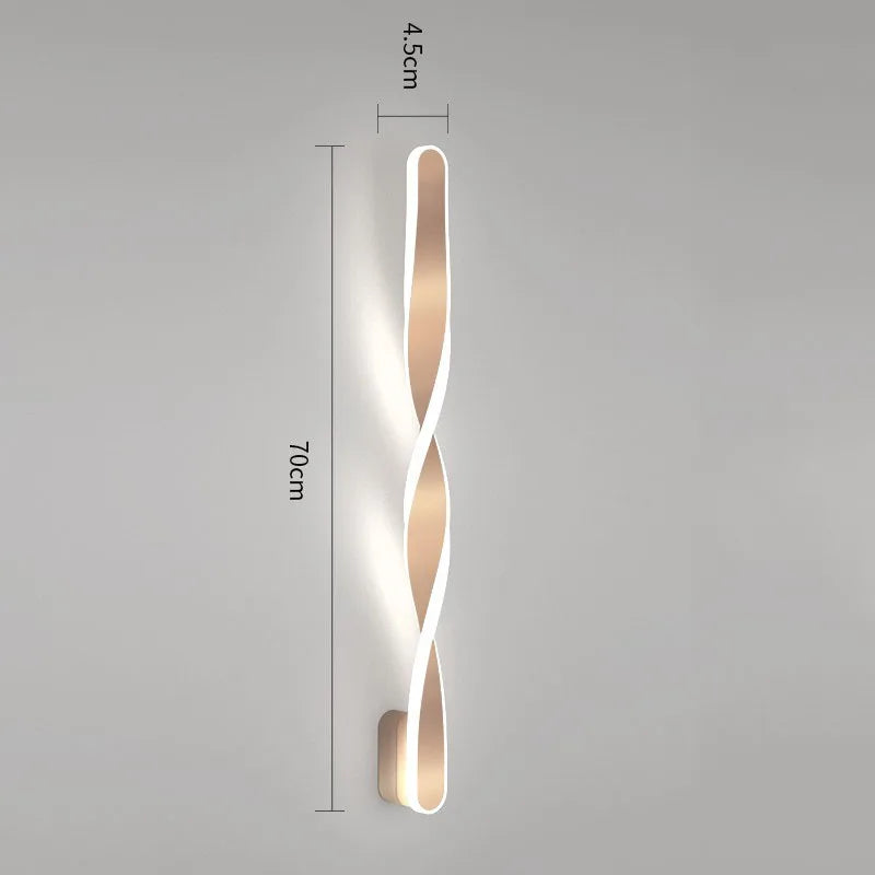 lampe murale moderne blanc ondulé fixée 220V LED 20+luminaires chambre salon