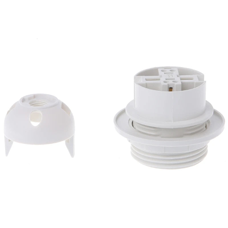 socle lampe e27 noir blanc moderne adhésif plafonnier suspension rond lisse opaquet fixe base