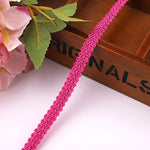 ruban decoratif dentelle violet beige bleu rose rouge orange classique 11mm polyester echangetable