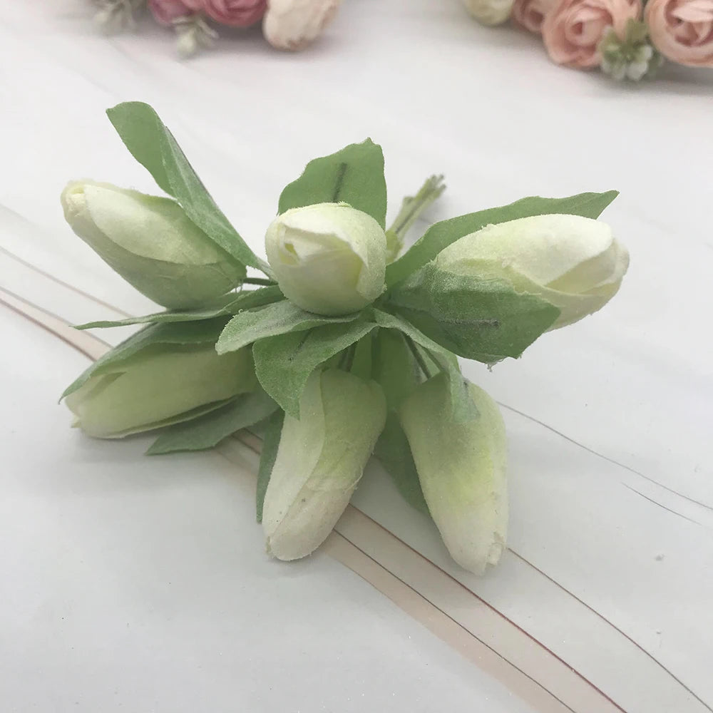 bouquet tulipes artificielles rose blanc jaune feuilles vertes décoration intérieure mariage anniversaire