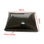coussin repos pied noir moderne spa bain lisse brillant trou support métallique