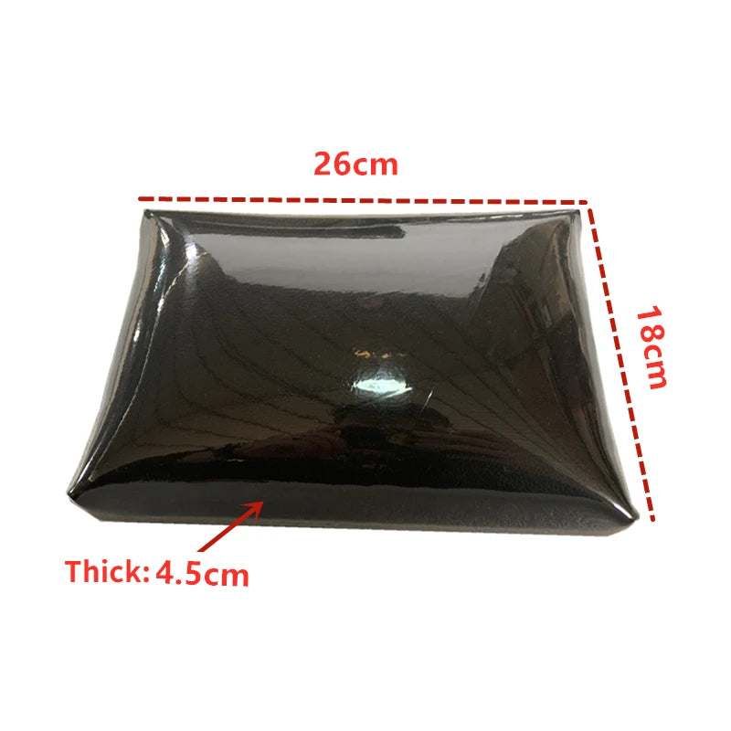 coussin repos pied noir moderne spa bain lisse brillant trou support métallique