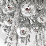 Ballon chrome argenté rétro années 80 pour décoration anniversaire