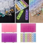 boîte rangement bijoux transparente clips moderne petite boîte précieuses organisation pratique rose violet
