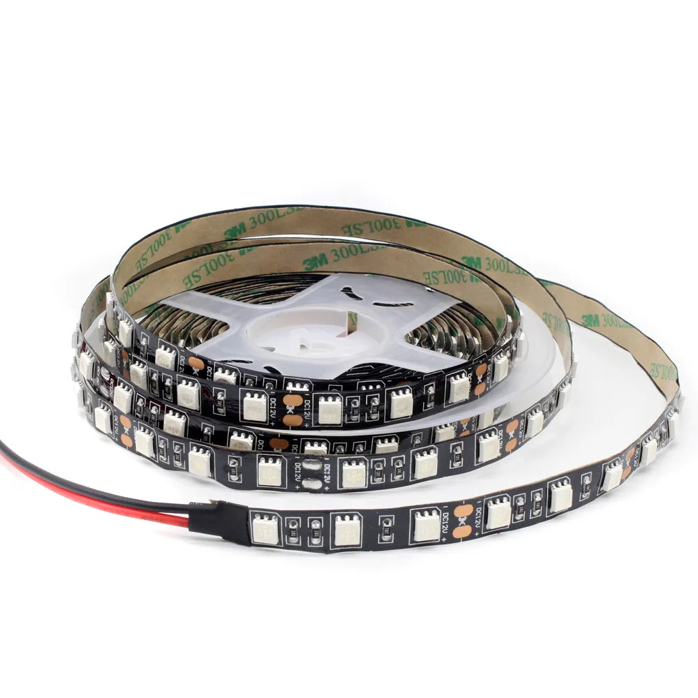 ruban led uv noir blanc bleu 12v smd waterproof ip65 395 405nm 50000h tech