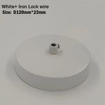 disque suspension moderne blanc noir pendaison lampe mur chinois porte