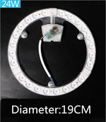 anneau lumineux led blanc moderne 12w 18w 24w 36w 48w vis connecteur électrique