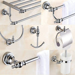 accessoires salle bain chrome classique porte serviettes anneau rangement toilette papier móc manteau support
