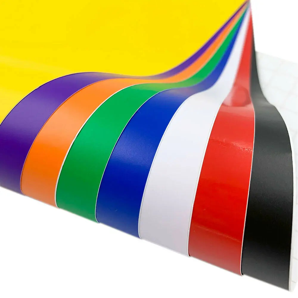 ruban adhésif violet orange vert bleu blanc rouge noir simple auto adhésif opacité unicolore