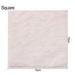 tapis miniature peluche rose blanc nordique doux poupées 14cm 18cm rond rectangle