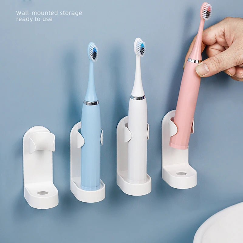 porte brosse dents mural adhésif moderne noir blanc rose minimaliste