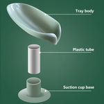 support savon moderne pp bleu clair succion transparent opacité matériau durable salle bains