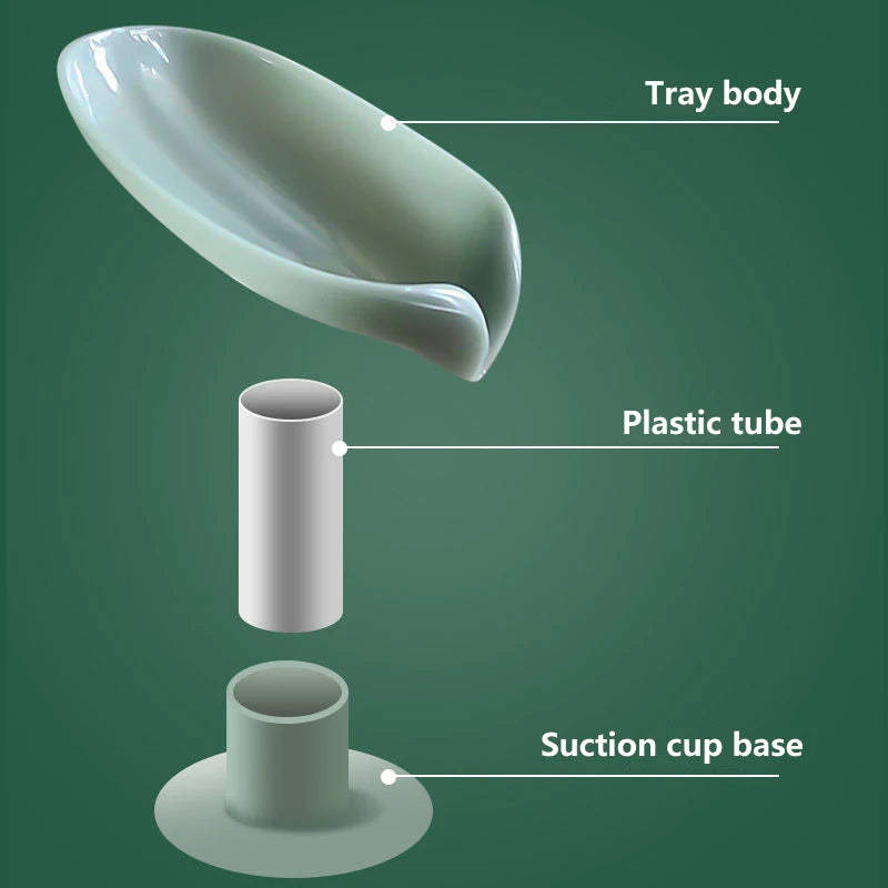 support savon moderne pp bleu clair succion transparent opacité matériau durable salle bains