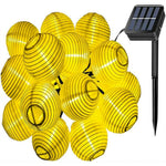 guirlande lumineuse solaire 10 led 20 led 30 led multicolore moderneextérieur vacances jardin bleu
